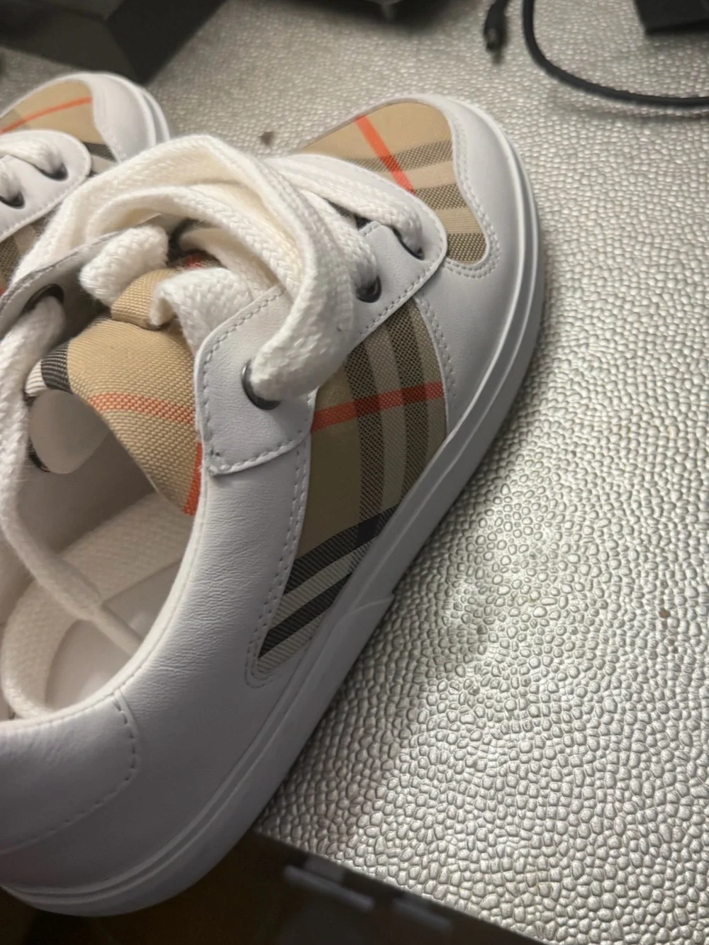 Burberry Noah Lace up check sneakers